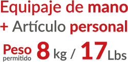 Artículo personal permitido