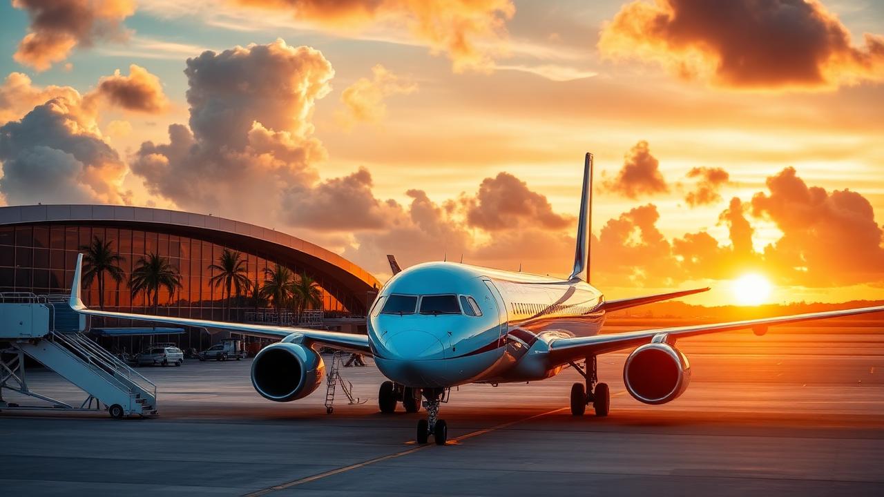 Aeronave de Avior Airlines en mantenimiento en plataforma